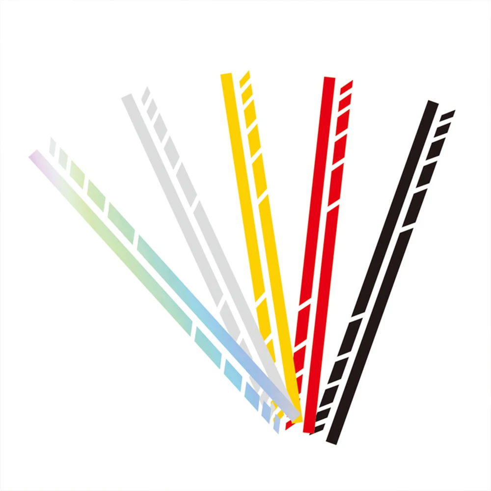 

Спортивные наклейки с горизонтальными полосами для мотоциклов, декор для топливного бака и шлема, водонепроницаемые виниловые наклейки на зеркала заднего вида автомобиля, аксессуары для мотоциклов