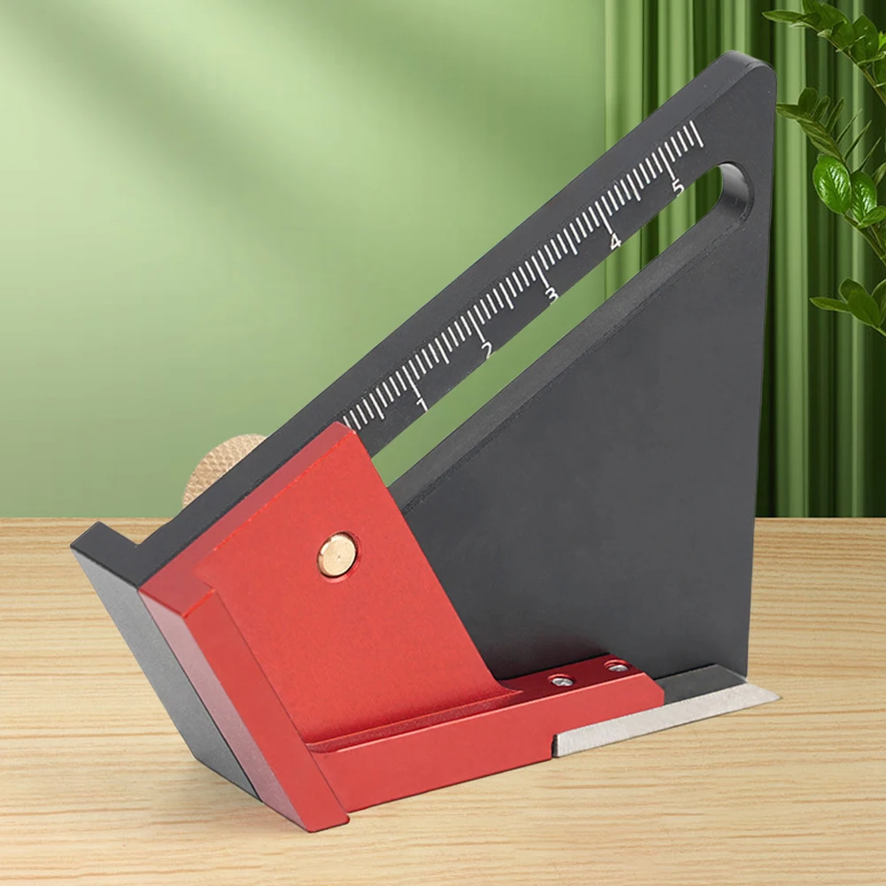 مقياس ارتفاع النجارة مقياس العمق المحمول متعدد الوظائف أداة قياس الارتفاع/العمق لشفرات المنشار وقم التوجيه