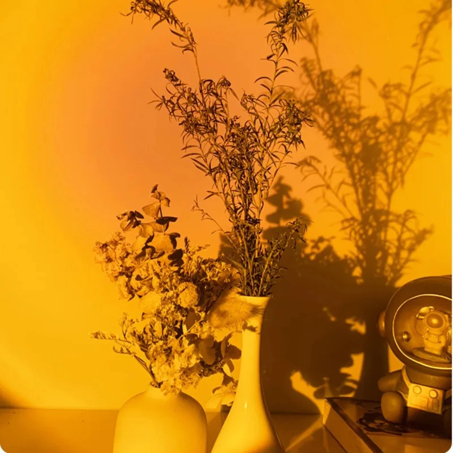 Mini USB Sunset Lamp Led Projector Night Light 16 Colors Switch Rainbow Atmosphere  Bedroom Background Wall Decoration Gift Dad