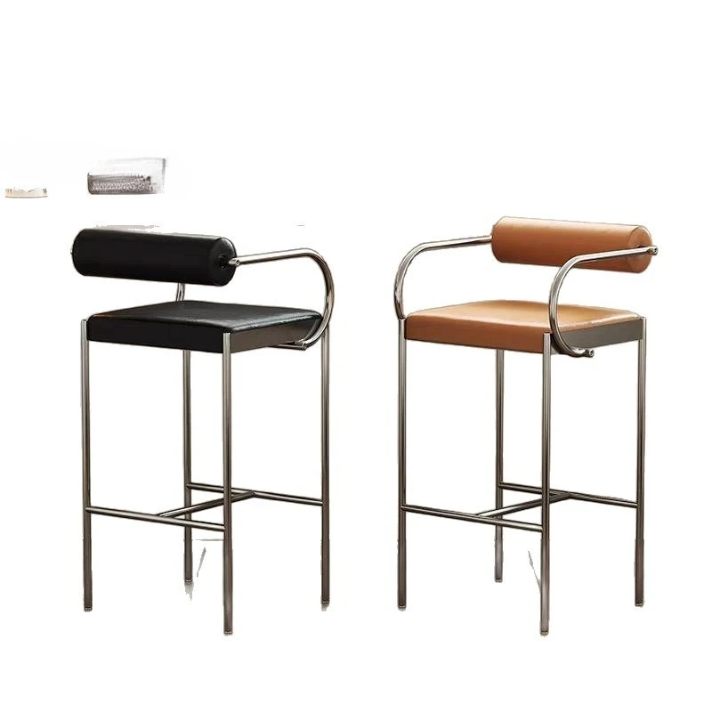 Nordic design high stool modern simple chair bar front bar must be high-end and comfortable