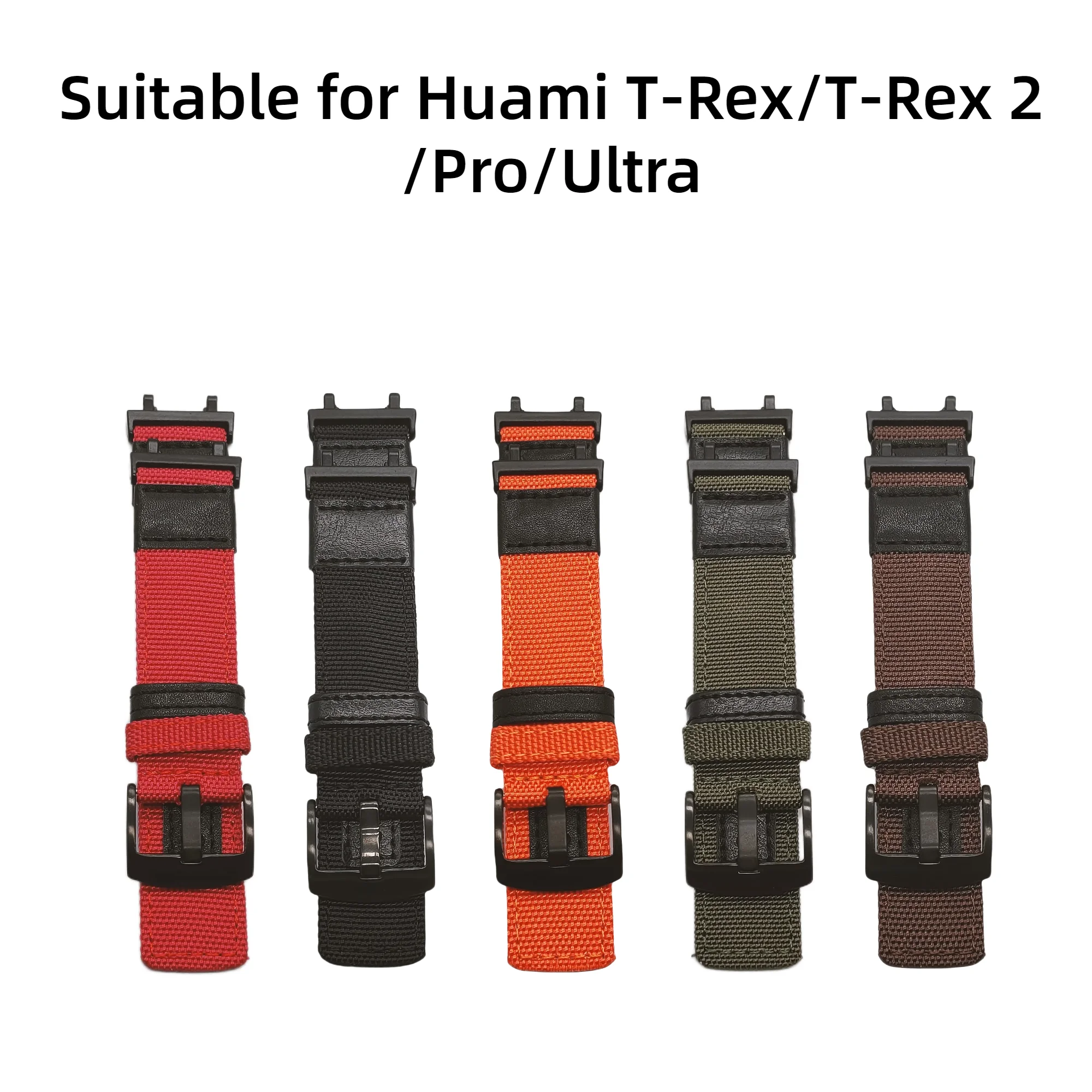 

Nylon watchband suitable for Huami T-Rex 2, T-Rex T-Rex Pro woven nylon sports watch strap