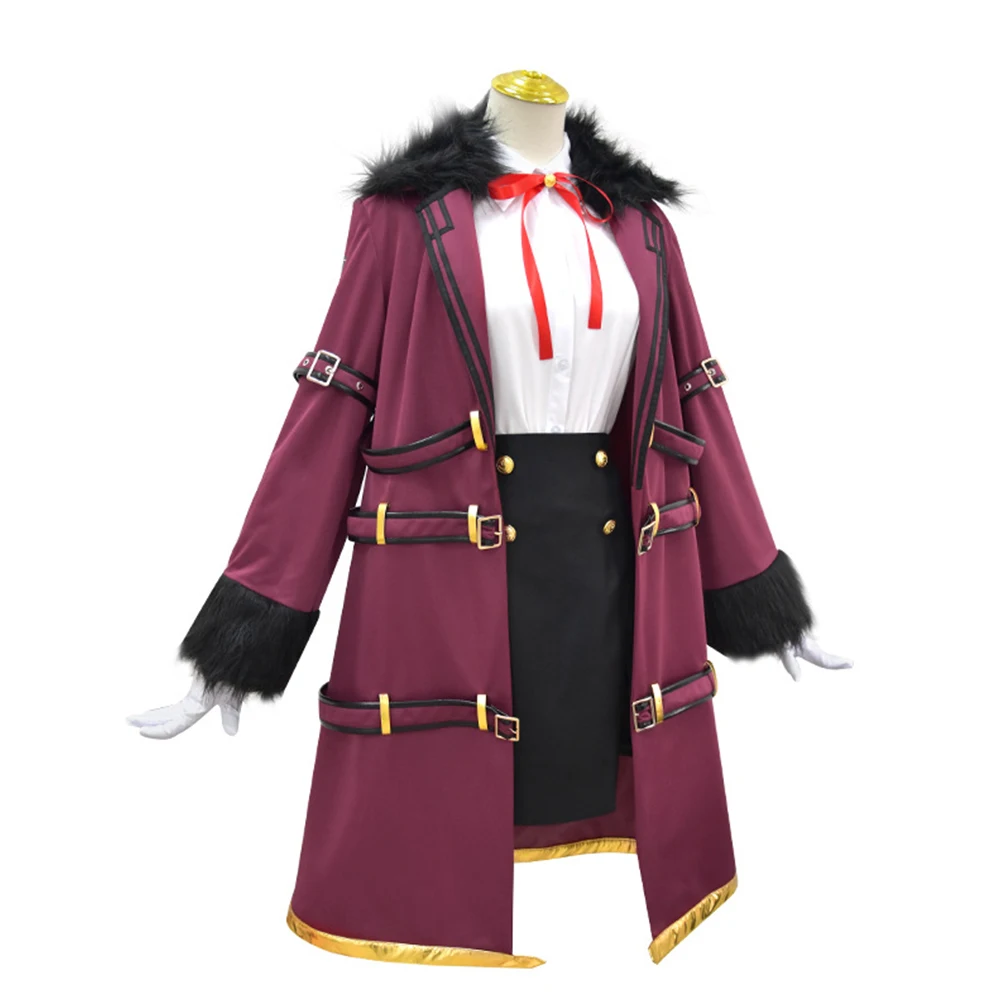 Rikuhachima Aru Anime Cosplay Costume pour femme, tenue d'archiveur bleu, manteau femme, jupe, ensemble d'équipement de sauna, vêtements d'Halloween trempés