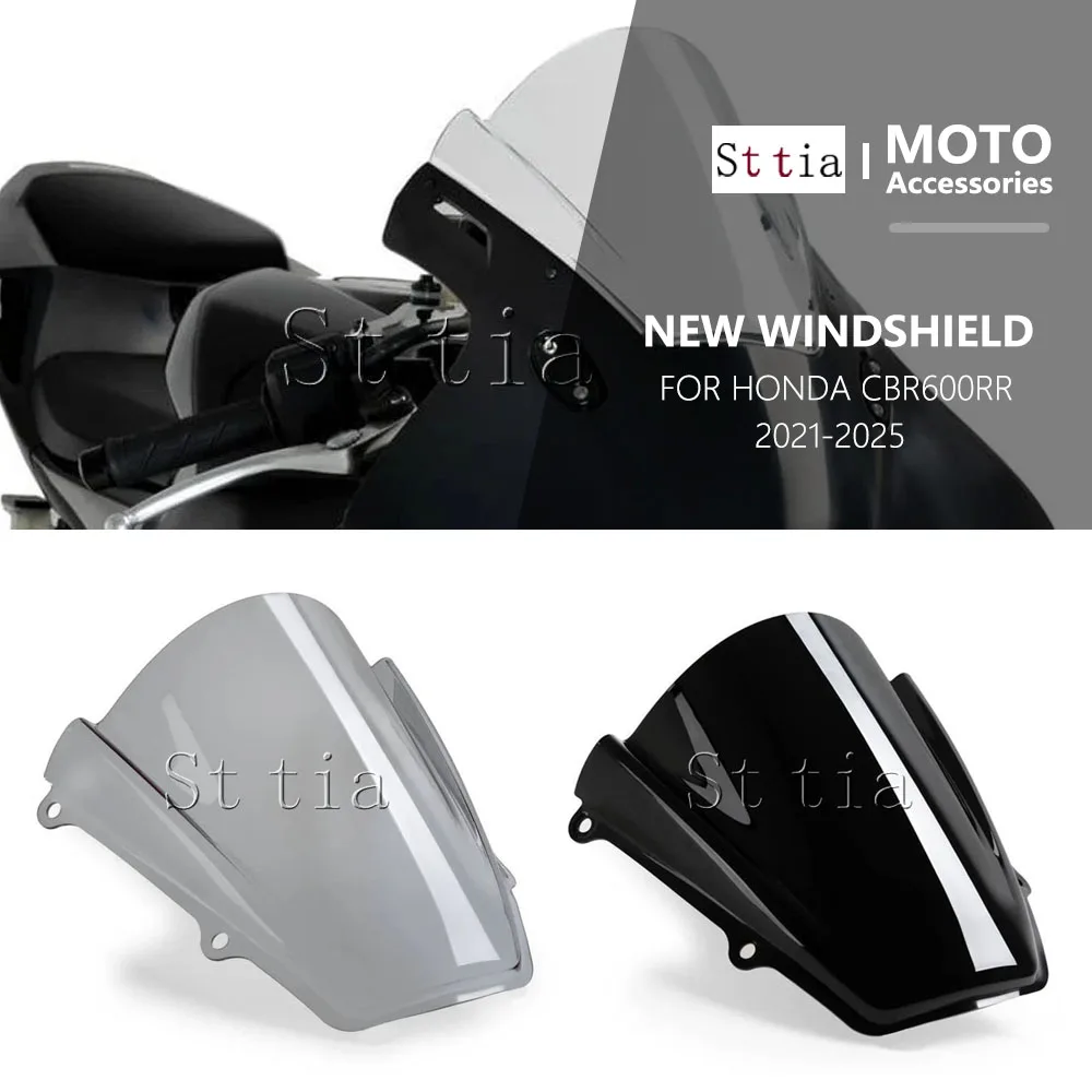 

New CBR600RR Motorcycle Windshield For Honda CBR600 RR CBR 600RR 2021-2025 Front Windscreen Cover Screen Deflector CBR 600 RR