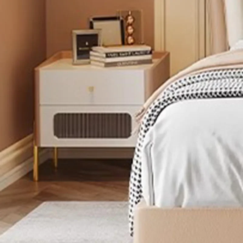 

Mute Comfortable Nightstand Bedroom Night Stand Furncreated Coffee Side Nightstand Base Storage Lounge Auxiliary Furniture Home