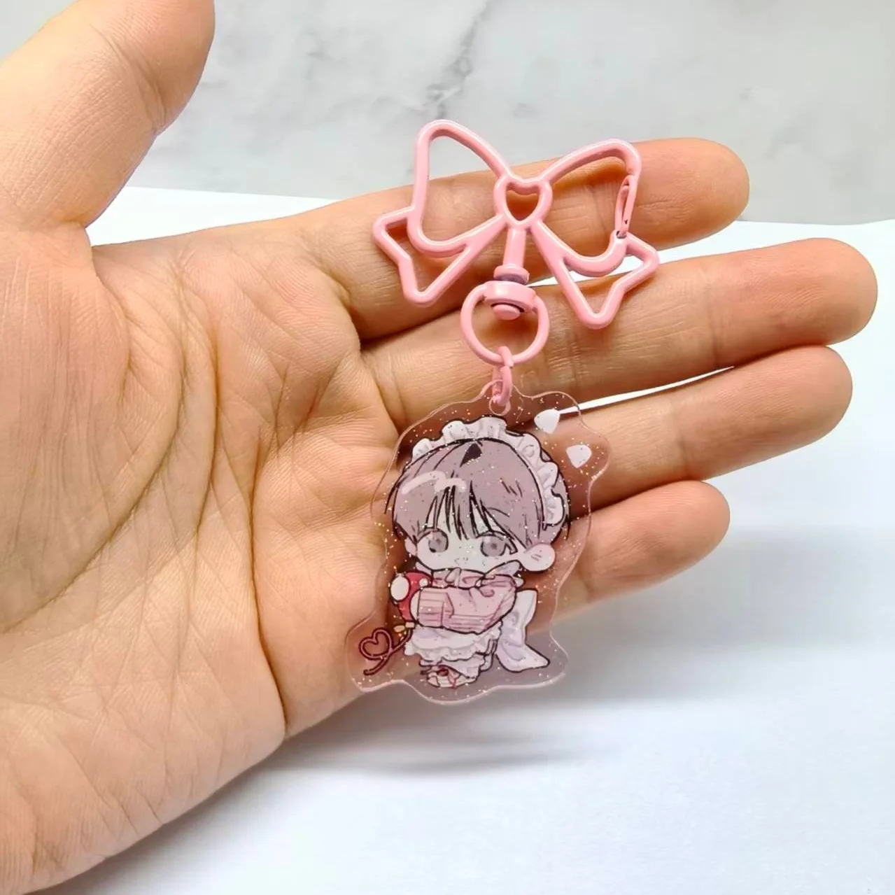 BL Anime Omniscient Reader's Viewpoint Kim Dokja Yoo Joonghyuk Acrylic Keychain Kawaii Backpack Pendant Keyring Cosplay Prop 2pc