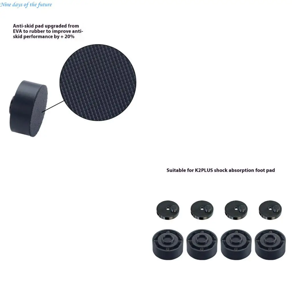 Vibration Dampening Rubber Pads For K2 Printer Stability Improved Anti Slip E65A