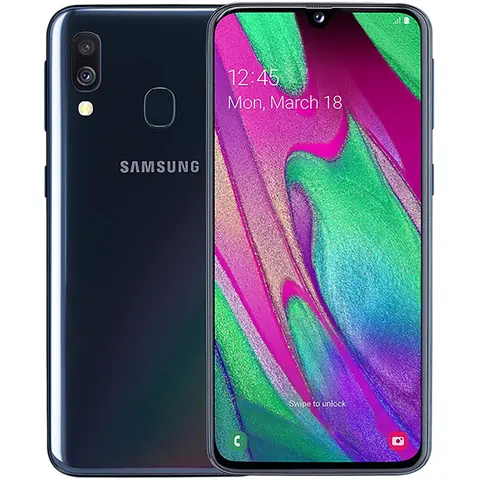 Samsung Galaxy A40 Refurbished Smart Android Phone US Version 5.9-inch AMOLED 1080 * 234025MPSamsungSmartphone3100mAhFingerprint