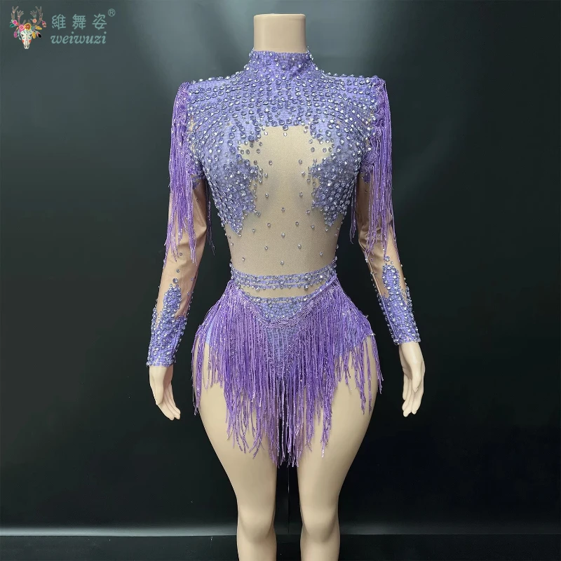 Vêtements de concours de danse latine pour adultes et enfants, robe à franges avec pierres AB personnalisées, Costume de spectacle Tango Samba