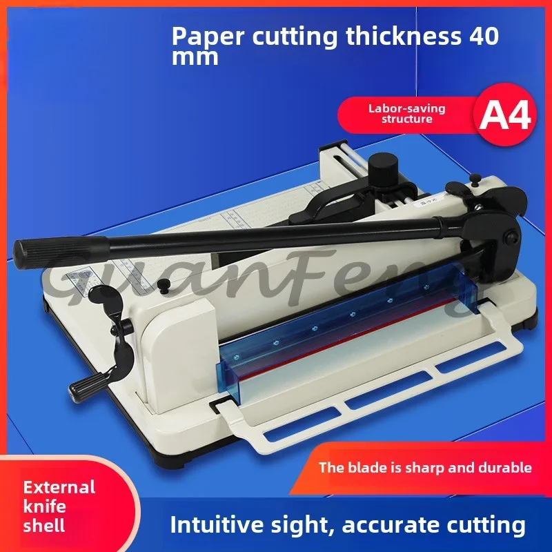 

858A4 Heavy-duty Paper Cutter Manual Thick Layer Cutter for Office Use Bidding Paper Cutting Cutter Cutting Machine