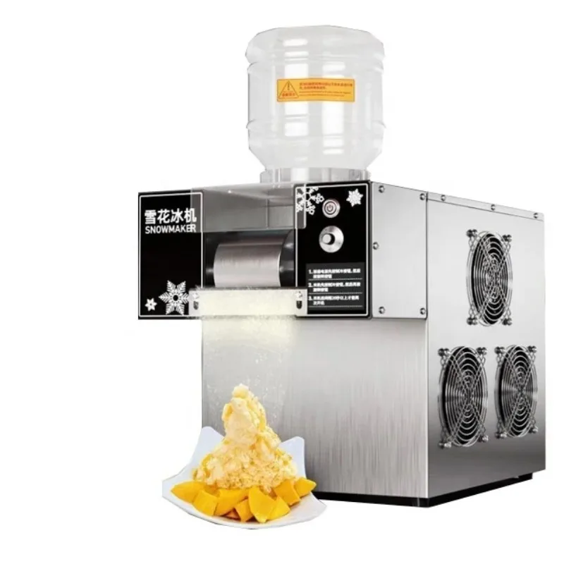 Commercial High-Efficiency Bingsu Ice Shaver Machine Automatic Electric Milk Snowflake Ice Maker for Hotels   s Bottled