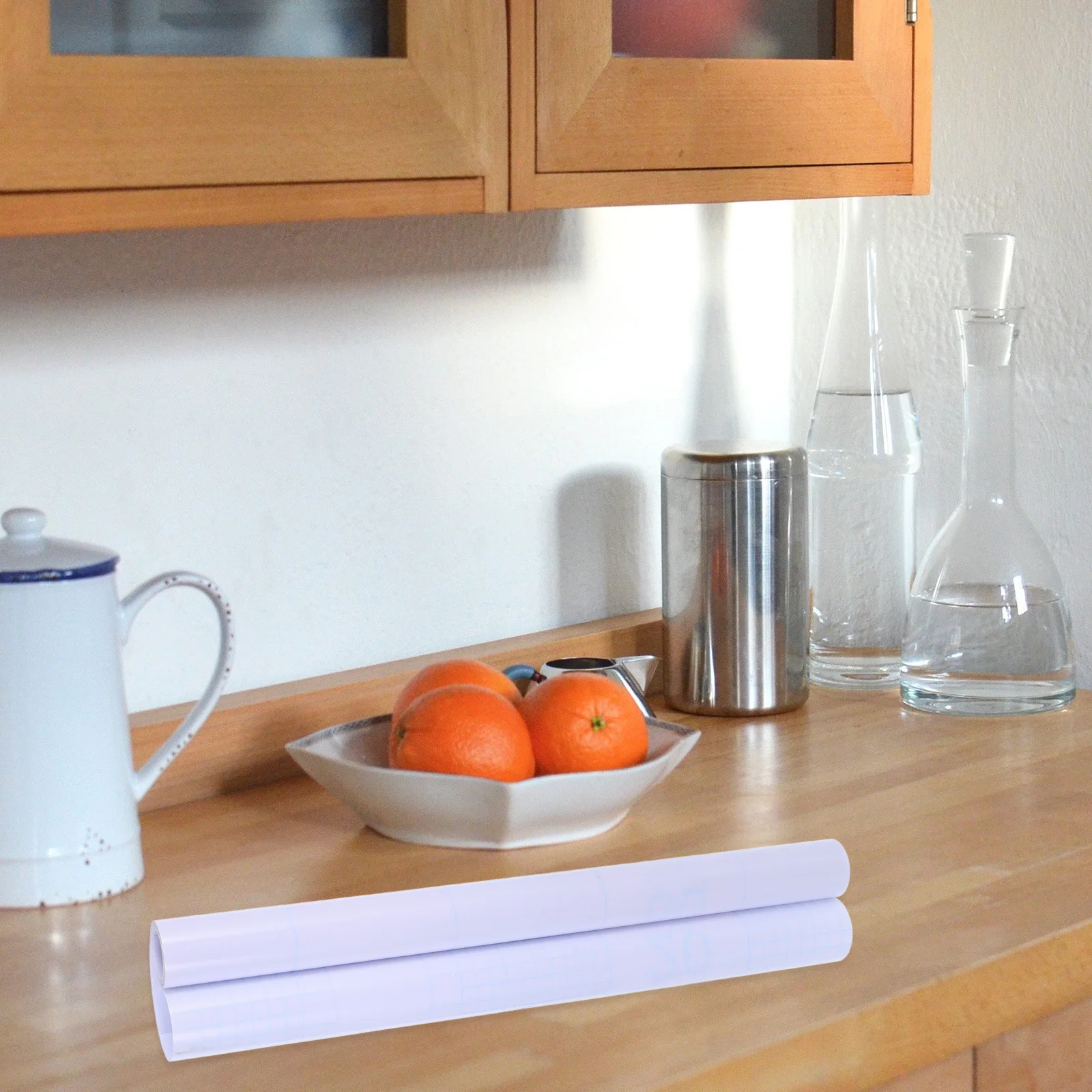 

1 Roll Self Adhesive Transparent Cabinet Film High Transparency Clear Protection Film Water Resistant Kitchen Furniture