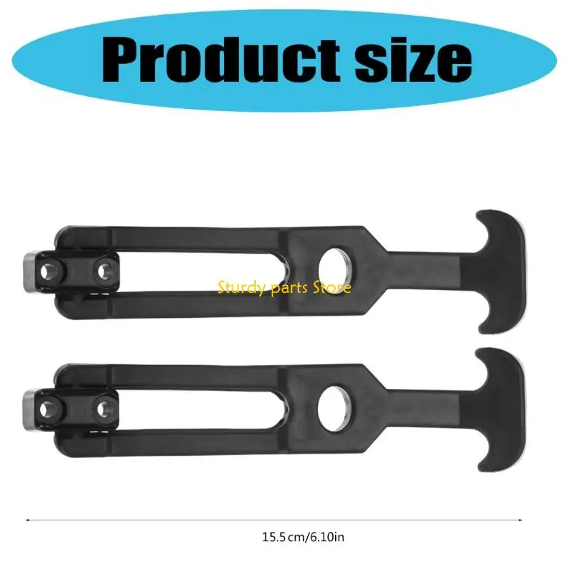 97QC 2PCS TハンドルHASPラバーフレキシブルドローラッチ付き衝撃吸収ラッチ交換用ツールボックスラッチ