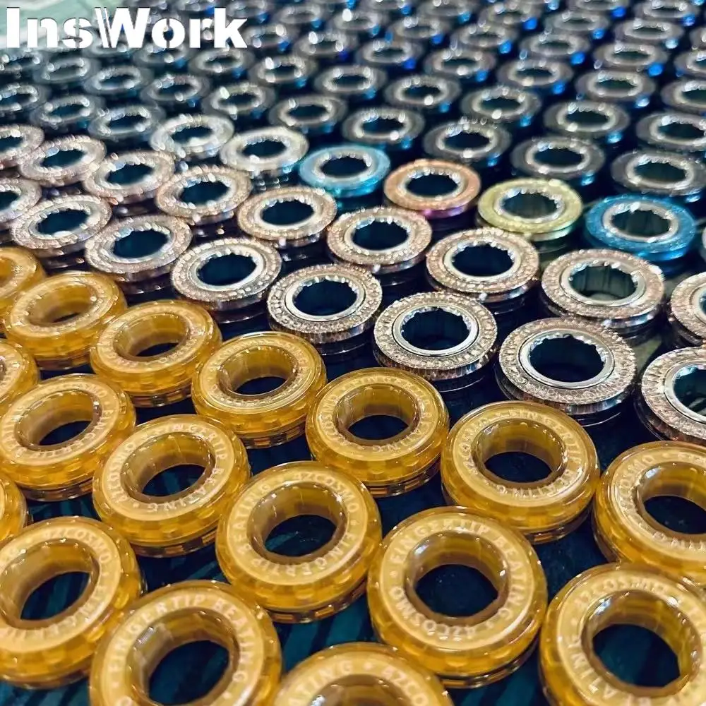 42Cosmo Fingers pitze Schlag ring haptische Münze Fingers pitze Kreisel Dekompression Spielzeug Metall Zappeln Zappeln Ring