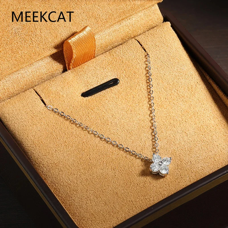 

Кулон-подвеска из муассанита D VVS1, сверкающий, 0.4 карата, имитация бриллианта, серебро 925 пробы, ювелирное украшение для женщин