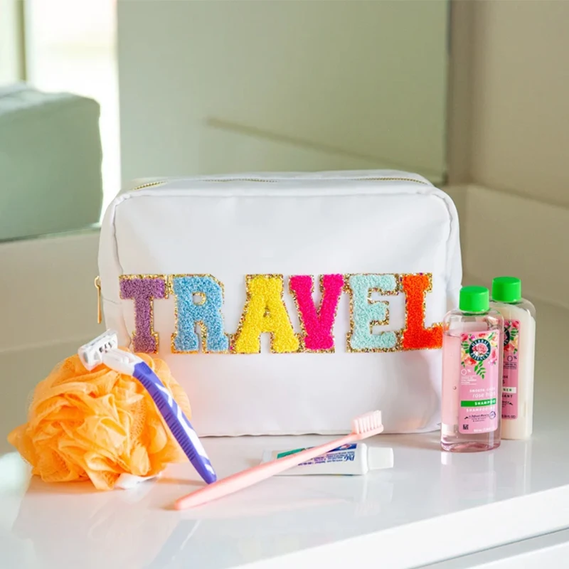 

Оптовая продажа, большая водонепроницаемая косметичка из прозрачного ПВХ, летняя пляжная сумка на молнии, портативная дорожная косметичка для женщин