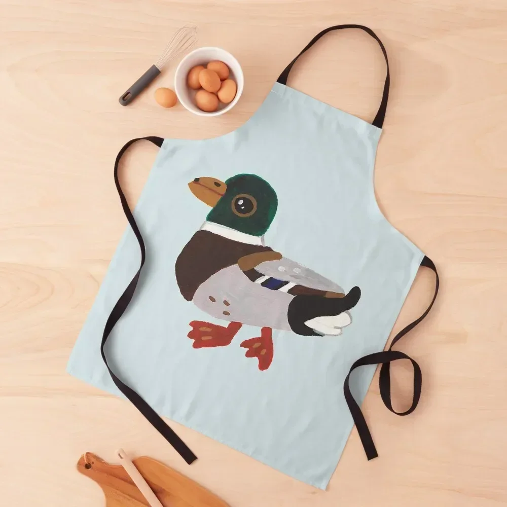 

Cute mallard duck painting Apron Kitchen Tools Barista Apron