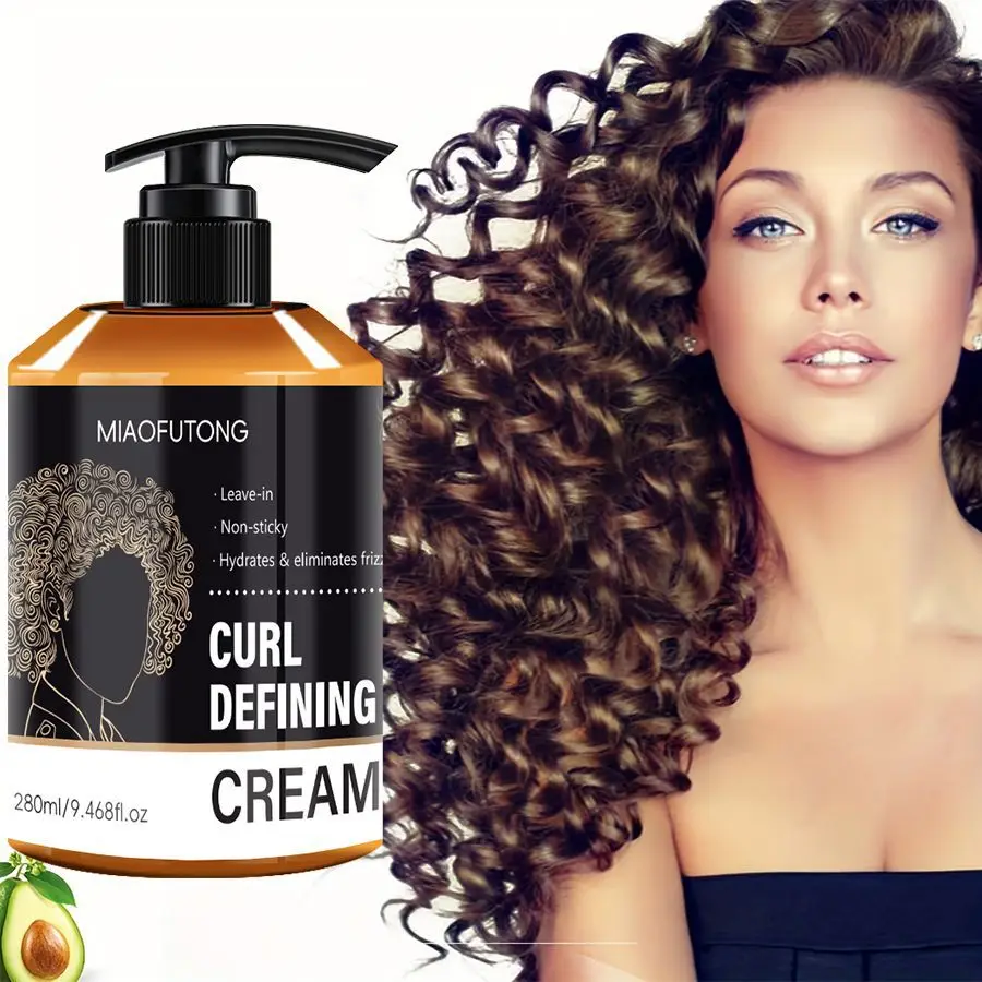 Elastin Curly Hair Shaping Roll Moisturizing Setting Non-Hard Curling Cream Suitable for Curly Hair Care
