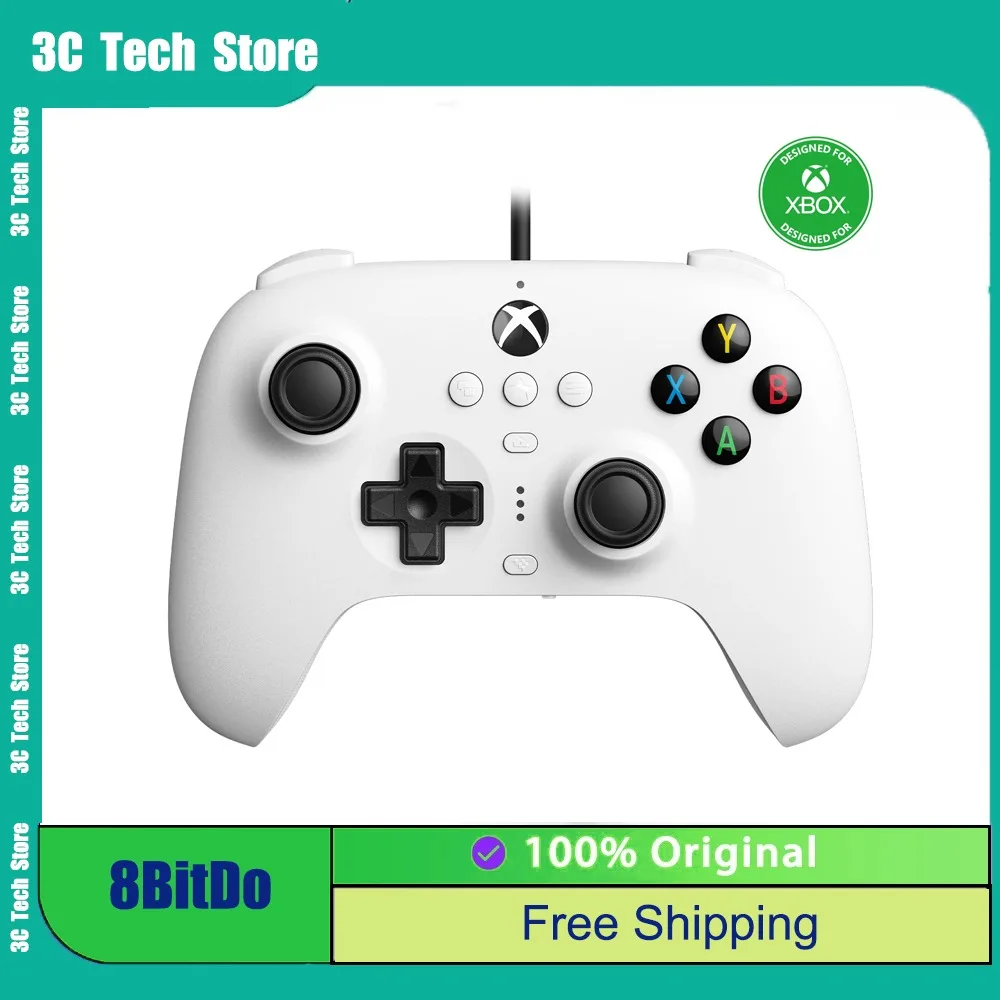 

8BitDo New Ultimate Wired Hall Effect Joystick Update Gaming Gamepad for Xbox Series S X One Windows 10 11 PC Steam Black Wukong