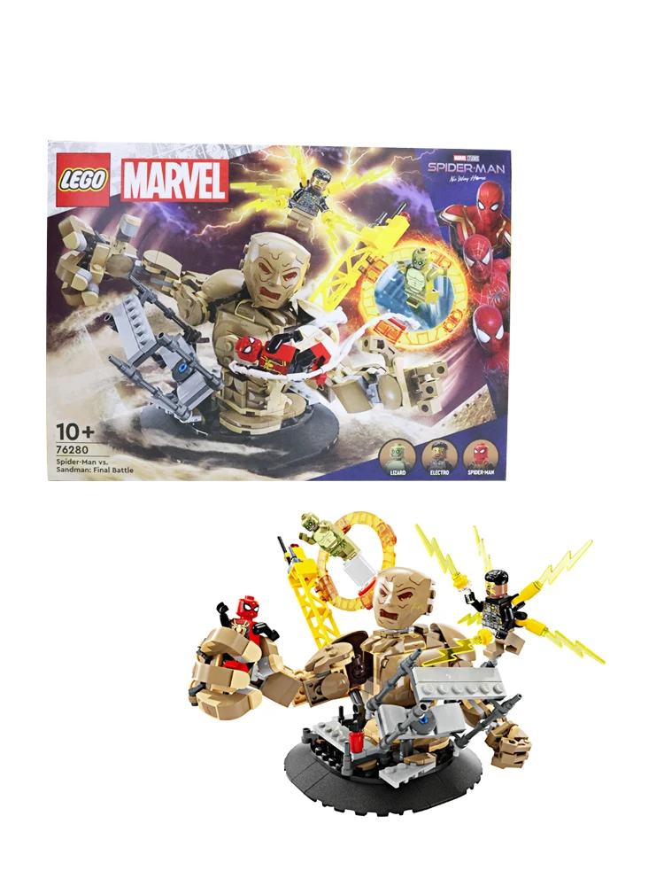 LEGO 76280 Marvel Spider-Man vs. Sandman: Final Battle Building Toy Set