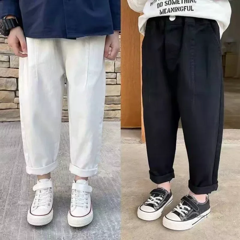 Baby Boys Pants Spring Autumn Cotton Kids Boy Girl Loose Pants Cargo Pants Children's Casual Sports Trousers