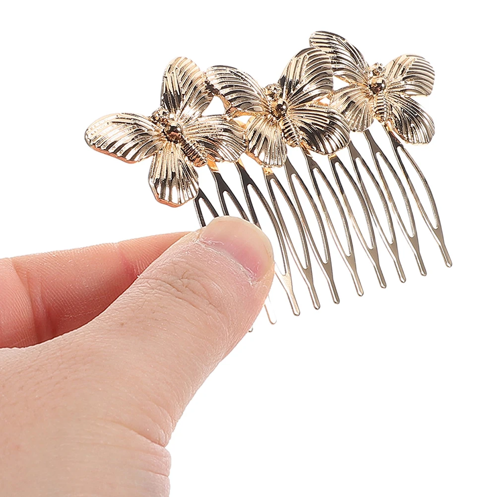 

2pcs Hair Accessories Vintage Alloy for Women Styling Wedding Bridesmaid Metal Side Headband Decorative