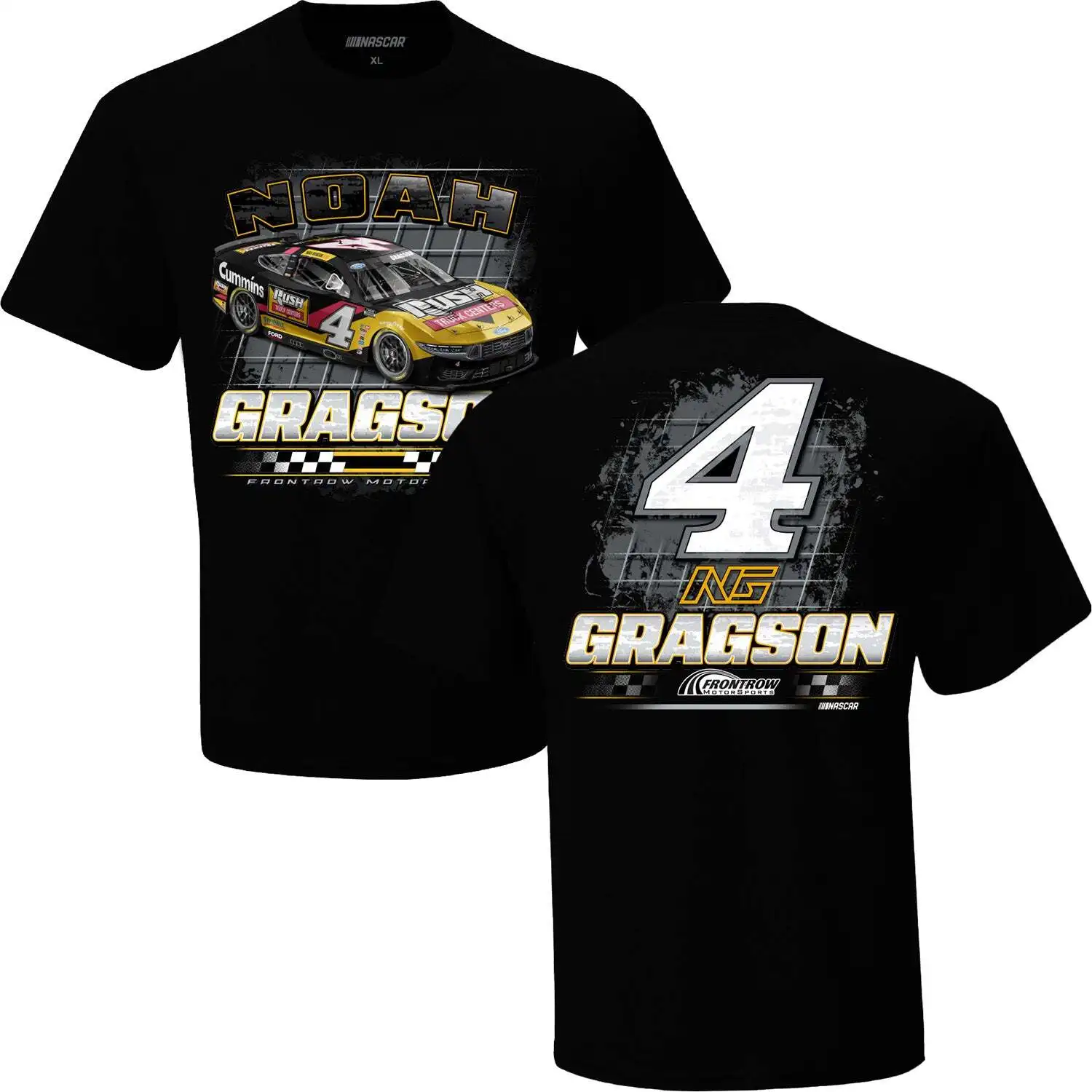 

Noah Gragson 2025 Rush Truck Centers 2-Spot T-Shirt Black - Exclusive