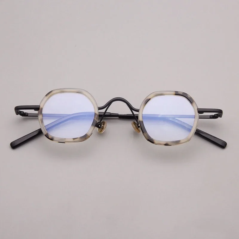 Gafas de acetato de estilo japonés para hombres y mujeres, monturas de gafas graduadas ultraligeras Vintage, gafas ópticas