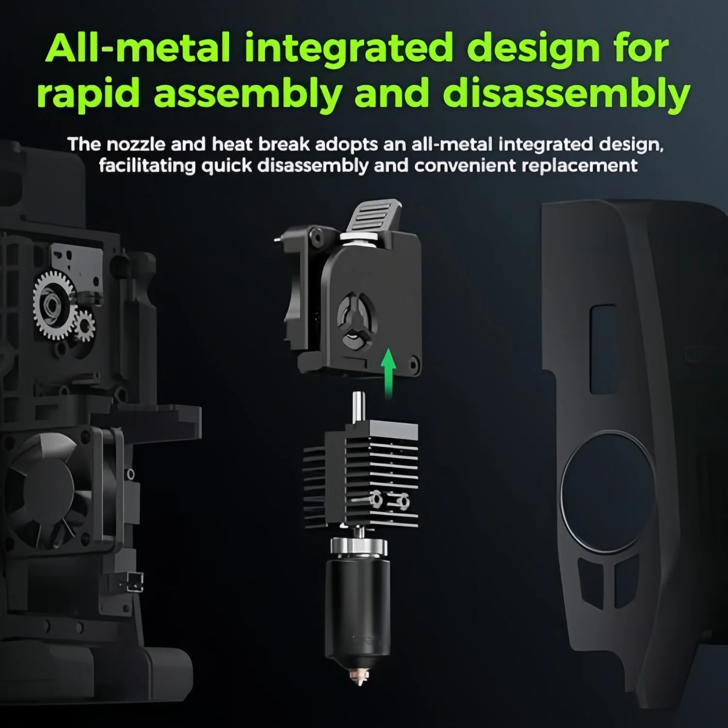 Creality K2 / K2 Pro Hotend-Düse und Hotend-Adapter-Board-Kit, Upgrade für Hochtemperatur-Extruder 3D-Drucker-Zubehör – Detail 5