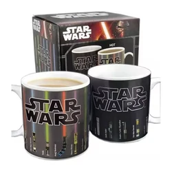 STAR WARS Creative Lightsaber Heat esponse Ceramic Color-changing Mug Warm Coffee Mug Milk Cup Office Drink Cup