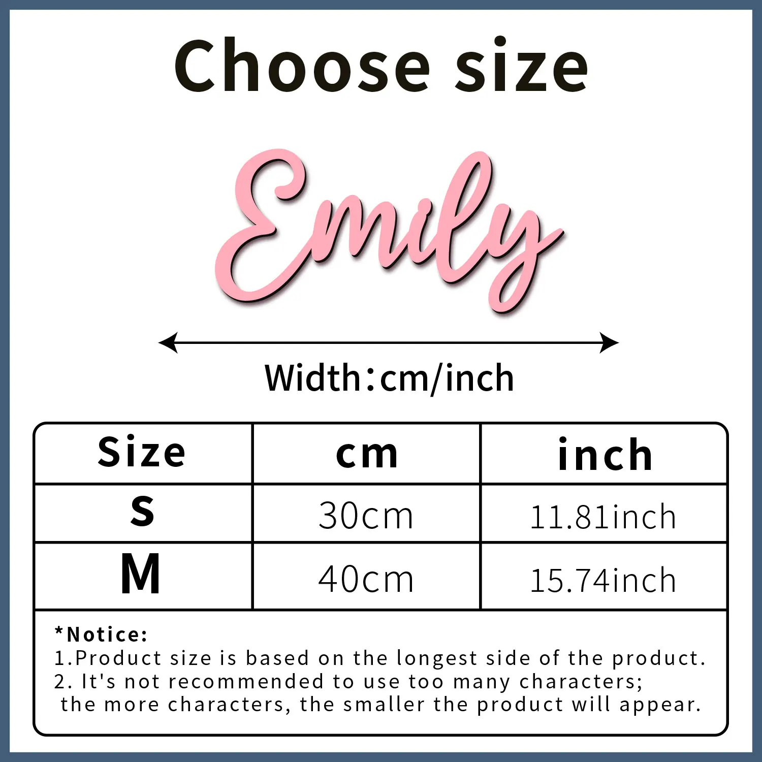 1pc Customized personalized name tag, Customizable letters or names, Perfect Gift For Home Decor view 5
