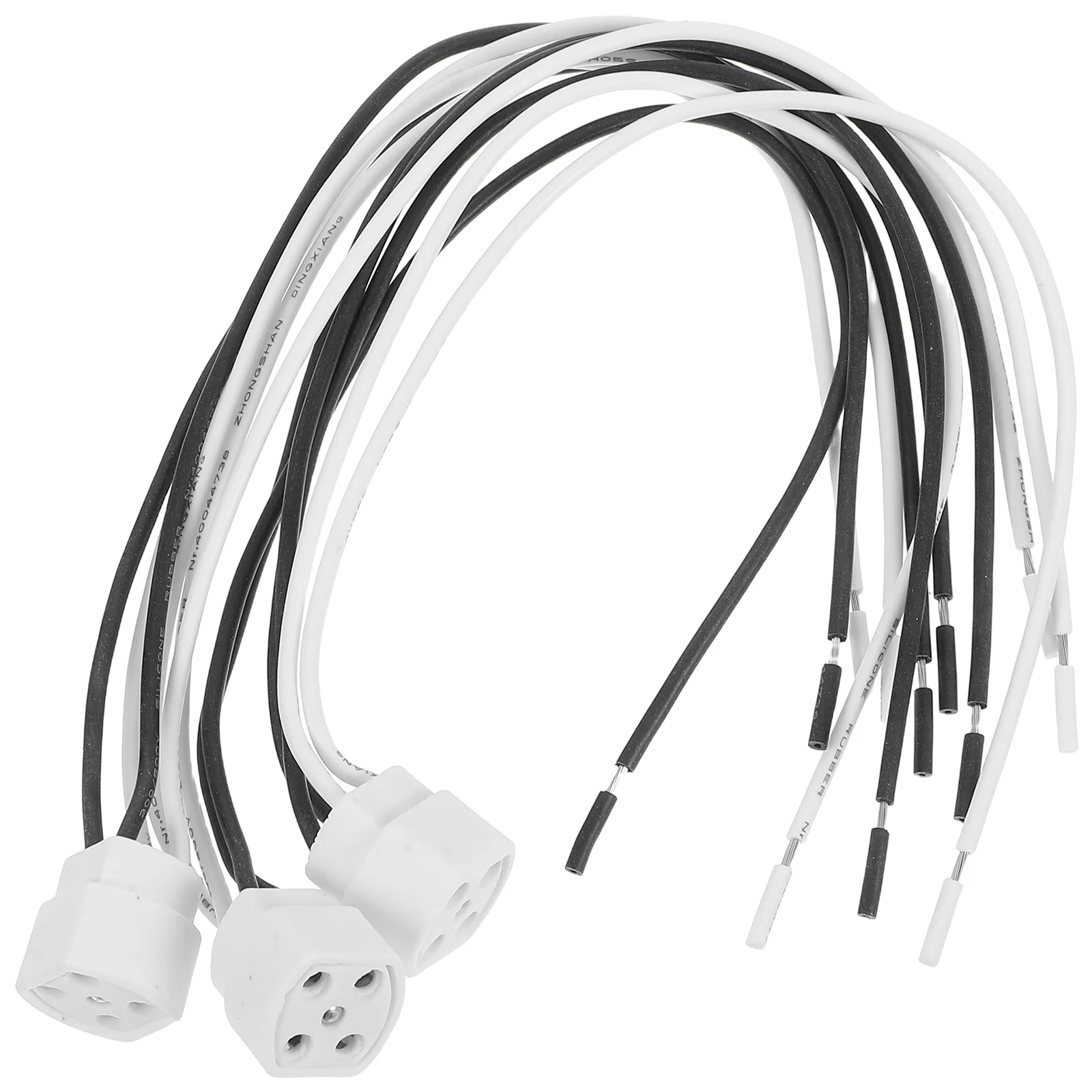 

3Pcs G10q Ceramic Lamp Base Holder High Temp Resistant Single End Socket Mount for Uv Tube Light Bulbs Air Purification