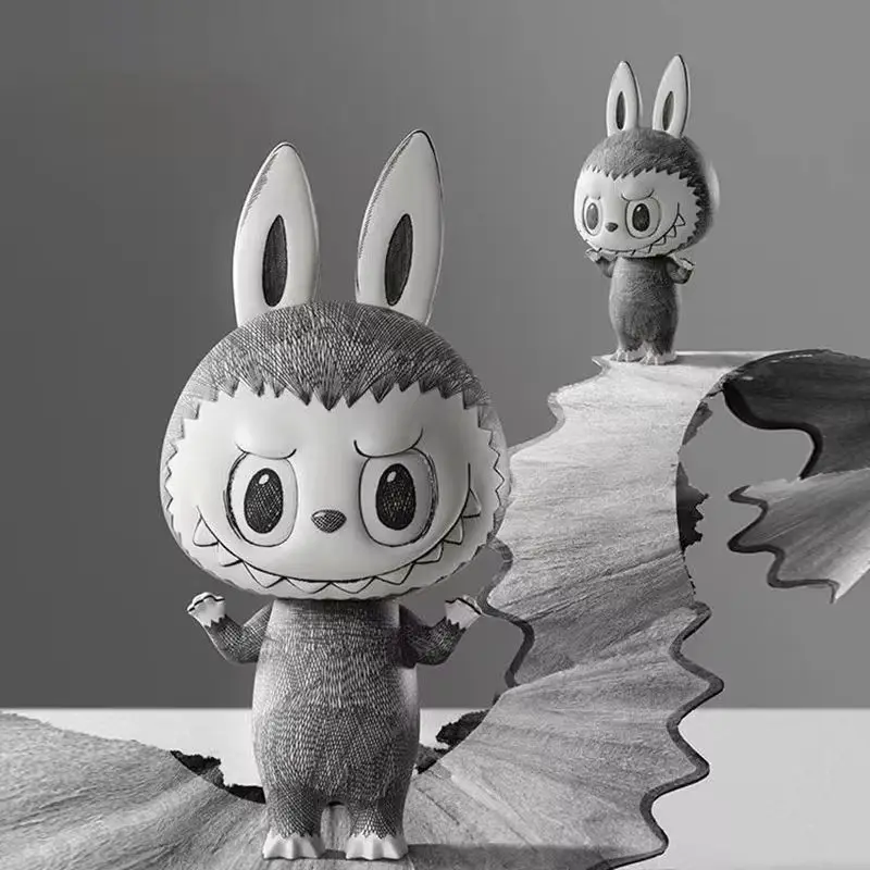 2024 Genuine New The Monsters Mega Labubu 400% Sketch Anime Figure Toys Collection Cartoon Ornament Kids Halloween Gift