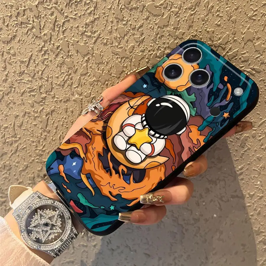 Case for Apple iPhone 17 Pro Max 14 XR XS MAX 11 15 Pro 7 8 12 16 13 Air Funda Phone Cover Fashion Astronaut Cute  view 6
