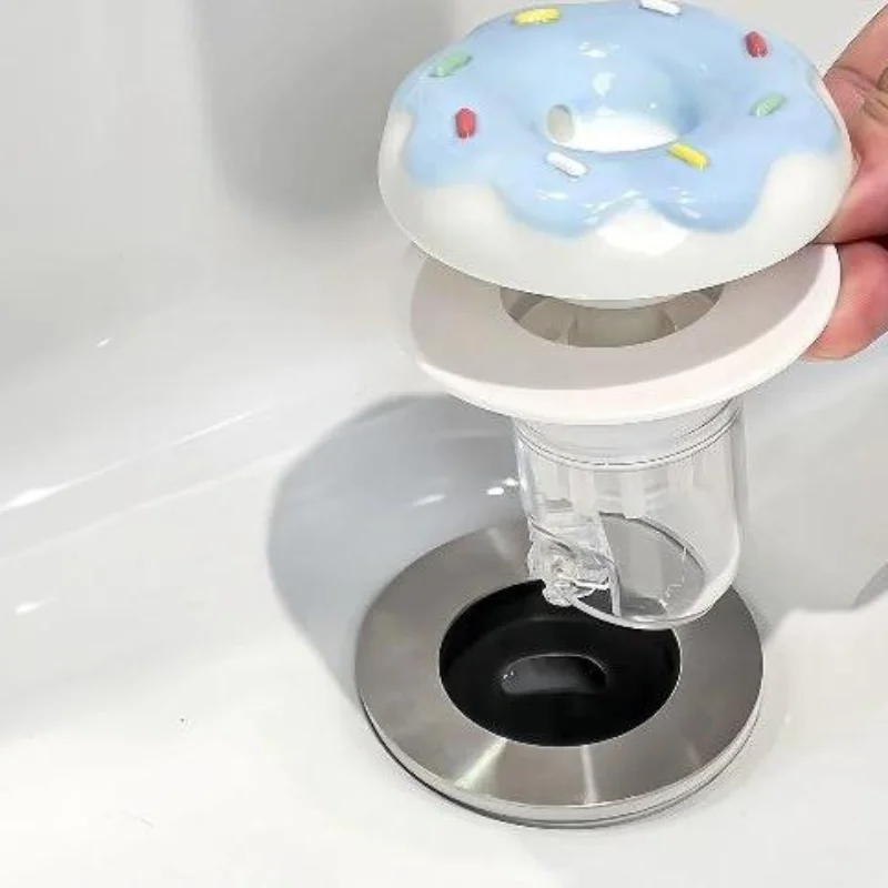 Home Hardware Bathroom Sinks - 귀여운 세라믹 도넛 모양 배수구 마개,