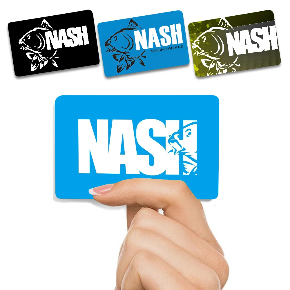 Nash Fishing Logo Anmie Sticker Film Skin Cover für Kreditkarte Debit Bankkarte vorne