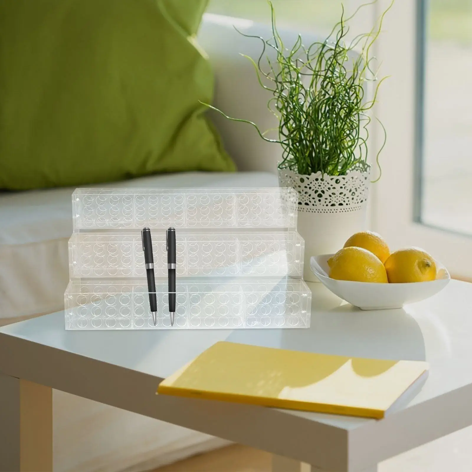 acrylic-pen-display-stand-clear-tiered-organizer-for-desk-pens-brushes-markers-fountain-pens-makeup-brush-holder-safety-stable