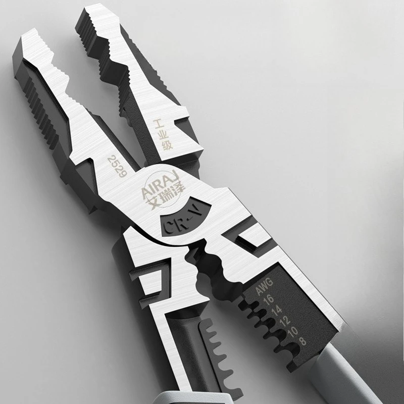 

Pliers Multifunctional Vise Industrial Grade Wire Cutters Strippers Sharp Nose Pliers Tool Chain Pliers