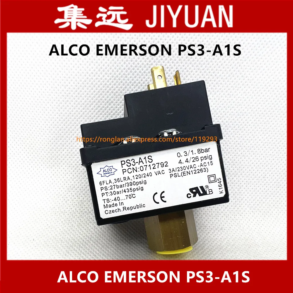 ALCO  EMERSON PS3-A1S 1/2bar 0.3/1.8bar 2/3.5bar 0.5/2bar 0.8/1.8bar 0.9/2.7bar 1.5/3bar 2.3/3.3bar switch  pressure controller