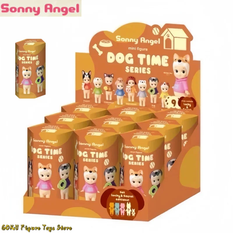 Hot Original Sonny Angel Dog Time Series Blind Box Model Decoration Mystery Boxes Children Collection Desktop Toys Birthday Gift