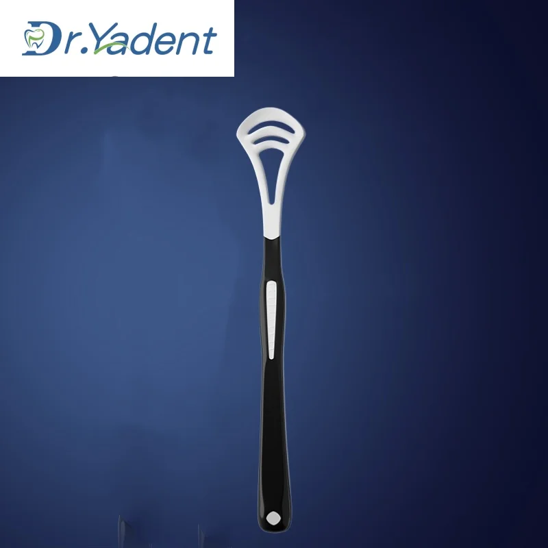 

Dr.Yadent 1/2/4pcs Black Silicone Tongue Scraper Oral Care Fresh Breath Safe Clean Dual Uses Tongue Scraper Cleaners Reusable