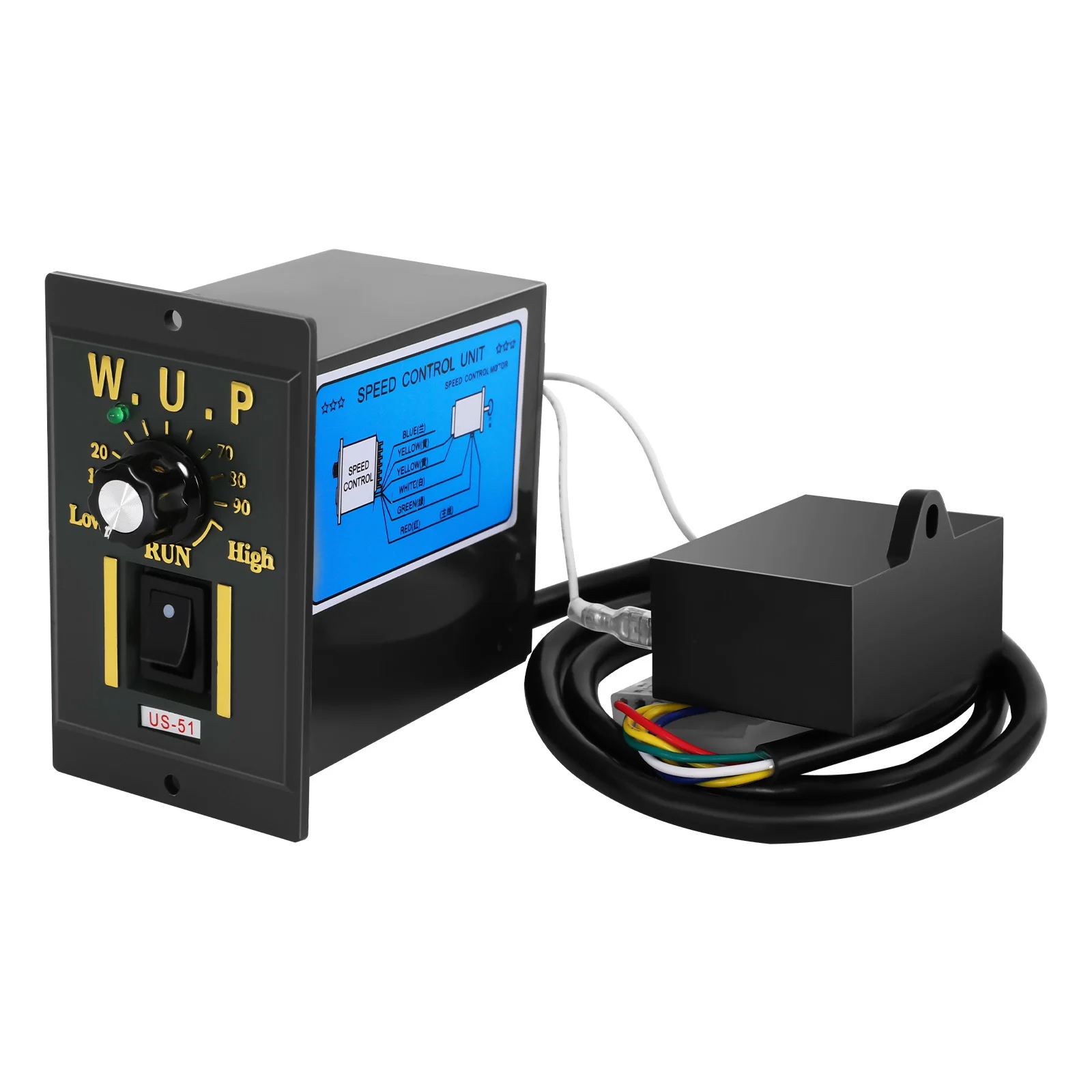 AC High Torque Motor,250W Electric Single-Phase Motor,Reversible Motor with Variable Speed Adjustable Controller