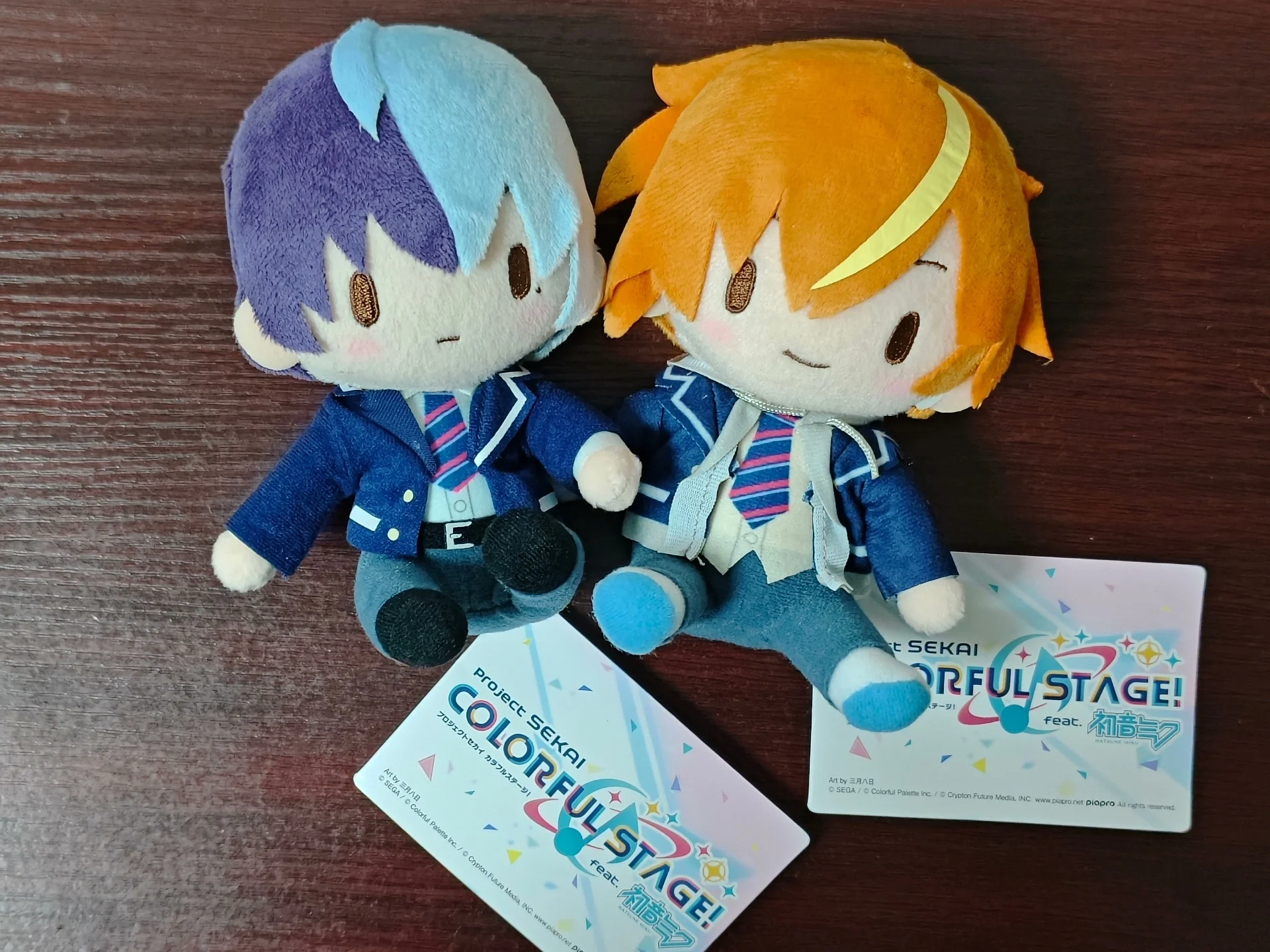 

Новинка 2024 года, игра SEKAI PROJECT, PJSK Wonderlands × Showtime Shinonome Akito Aoyagi Toya, кукла-талисман