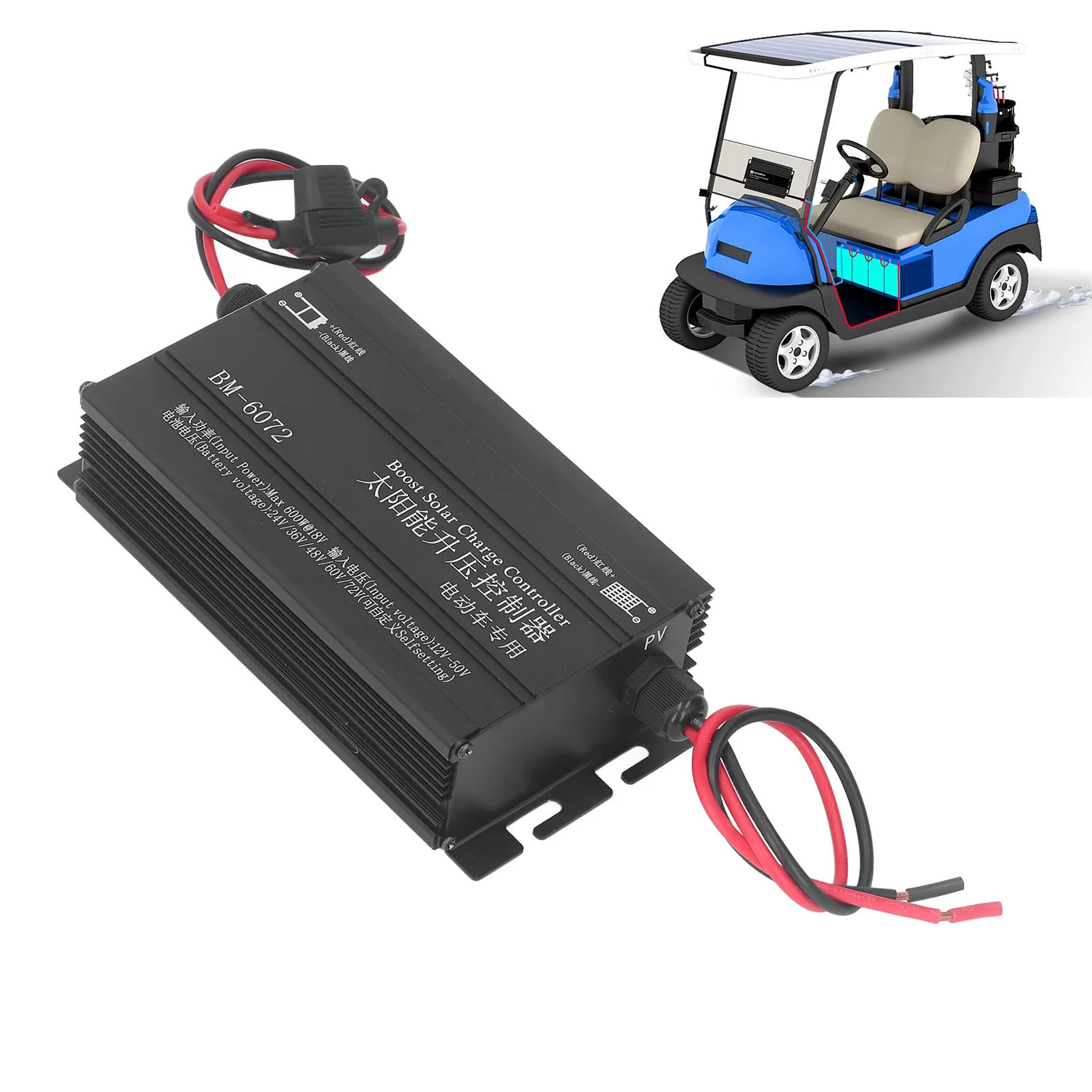 

Solar Regulator 24V 36V 48V 60V 72V LCD Display Overcharge Solar Controller 600W for Electric Scooter