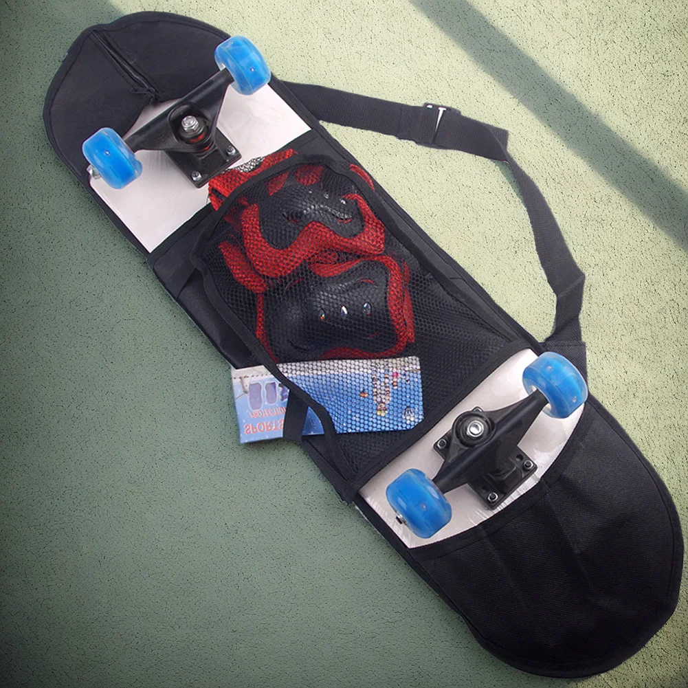 حقيبة حمل لوح التزلج مقاومة للماء وغطاء تخزين سكوتر وحزام قابل للتعديل وحقيبة ظهر Longboard