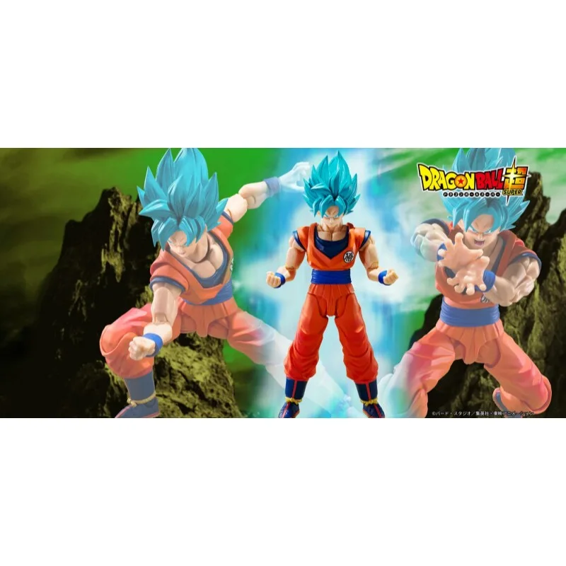 

Pre-sale Bandai Agent Version SHF Super Saiyan God Goku Beyond Limit Blue Power Articulated Figure Collectible