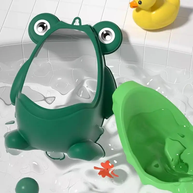 Frog Potty Training  for Boys with Fun Target Game Wall Mounted Easy to Clean for Bathroom Use