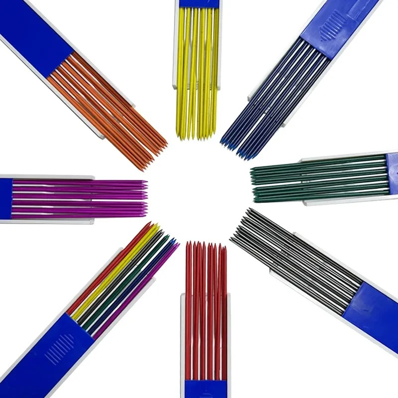 

12Pcs 2.0mm Mechanical Pencils Lead Refills 2B Automatic Student Pencils Colored Lead Refills Sketch School Supplies Stationery