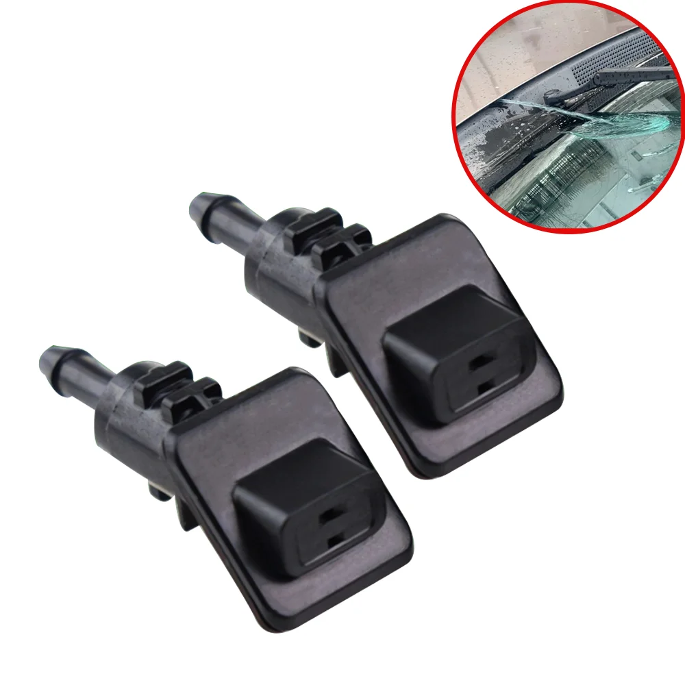 2Pcs 98630-1H510 Auto Windscreen Washer Jet Nozzle Black New For Kia Ceed SW ED 2006 2007 2008 2009 2010 2011 2012