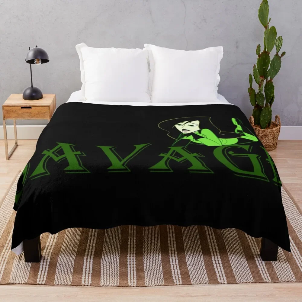 Savage Shego II Throw Blanket Soft Plush Plaid Flannels Fashion Sofas Hairys Blankets