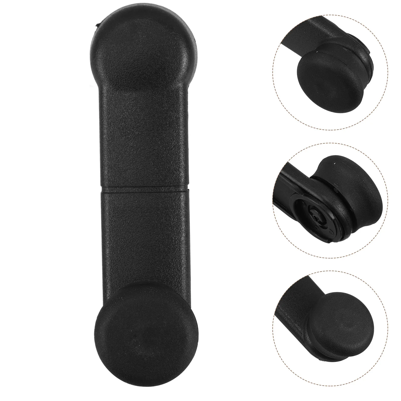 Car Window Handle Interior Accessories Lift Tool Black Plastic Crank Lever Handles